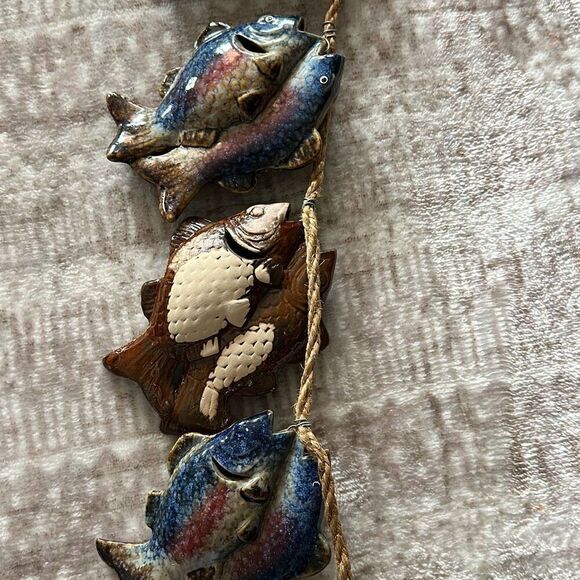Ceramic fish wall hanging 31” - Picture 3 of 7